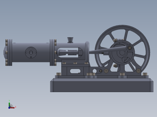 蒸汽机cylinder-horizontal-mill-steam-engine-模型格式为 sw前视缩略图