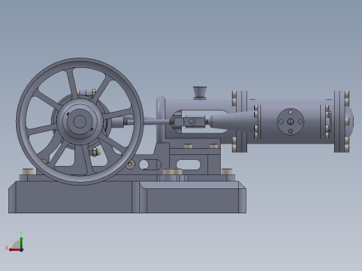 蒸汽机cylinder-horizontal-mill-steam-engine-模型格式为 sw后视缩略图
