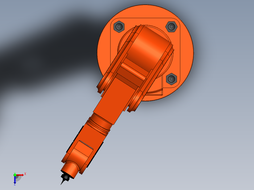 机械手臂俯视图