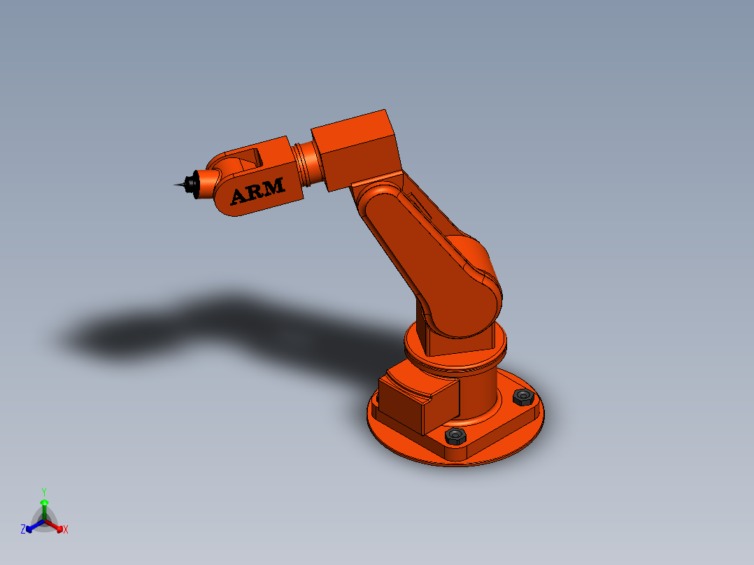 机械手臂正等轴测图