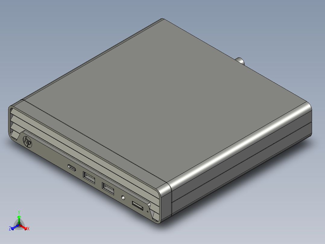 惠普prodesk 400g6 12正等轴测图