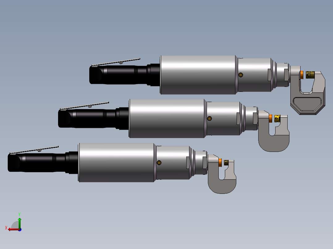 3款UniClinch气液铆接工具模型后视图