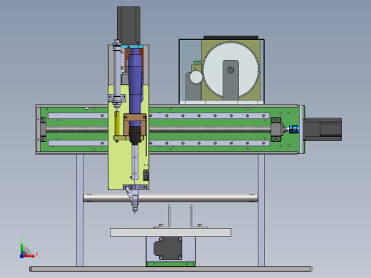 自动打螺钉装置  sw22前视缩略图