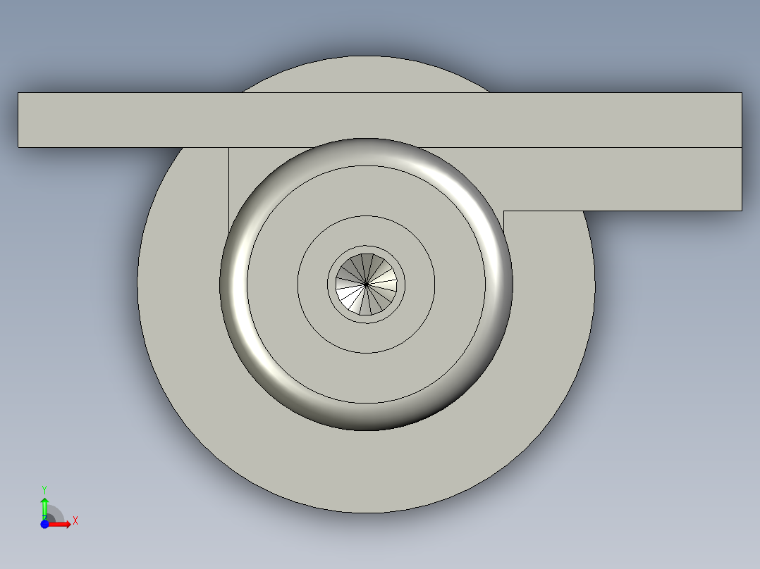 xx摆动式翻板到位前视图