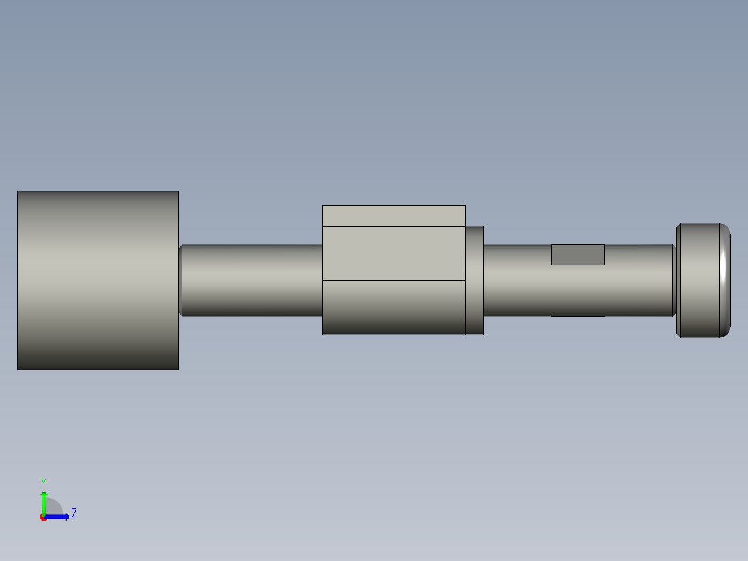 xx摆动式翻板到位左视图
