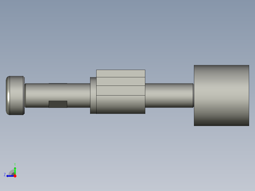 xx摆动式翻板到位右视图