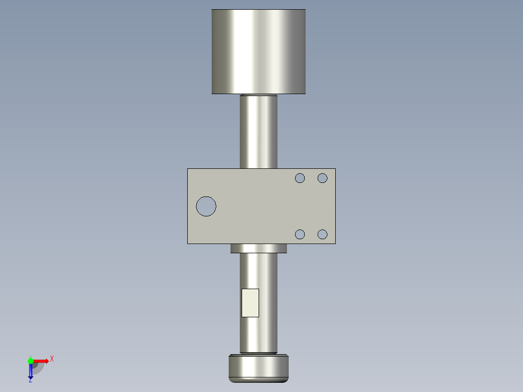 xx摆动式翻板到位俯视图