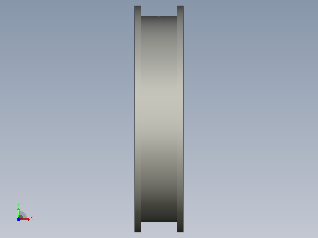 平移被动同步带轮HTD5M-42T前视图
