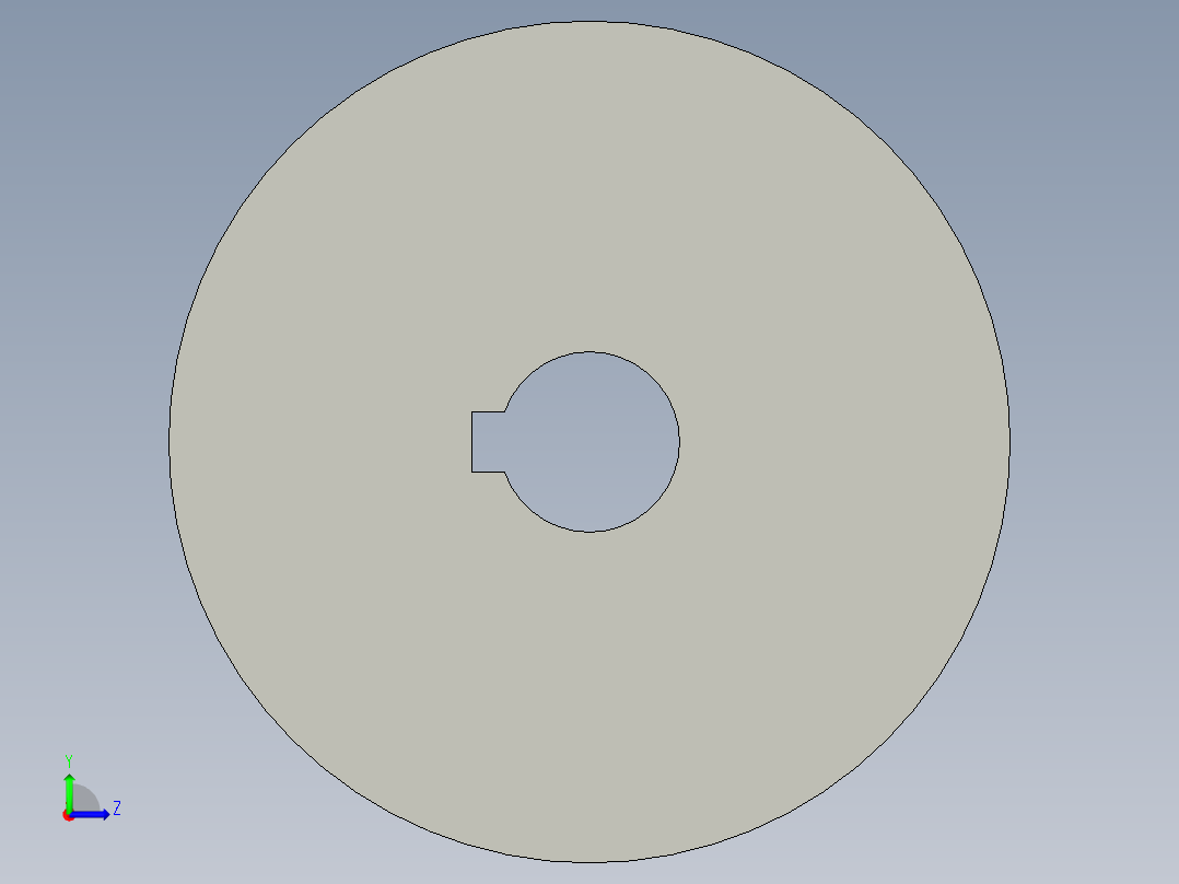 平移被动同步带轮HTD5M-42T左视图