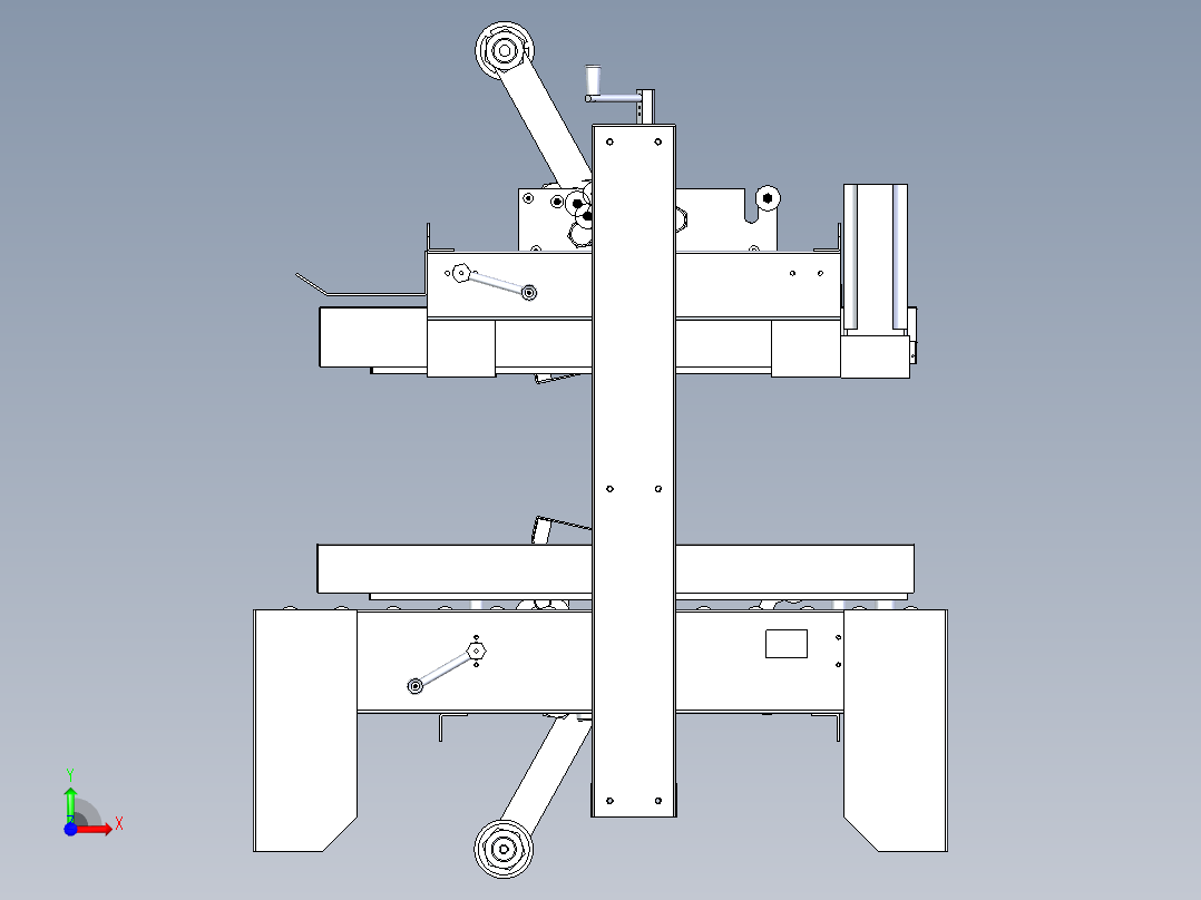 封箱机模型前视图