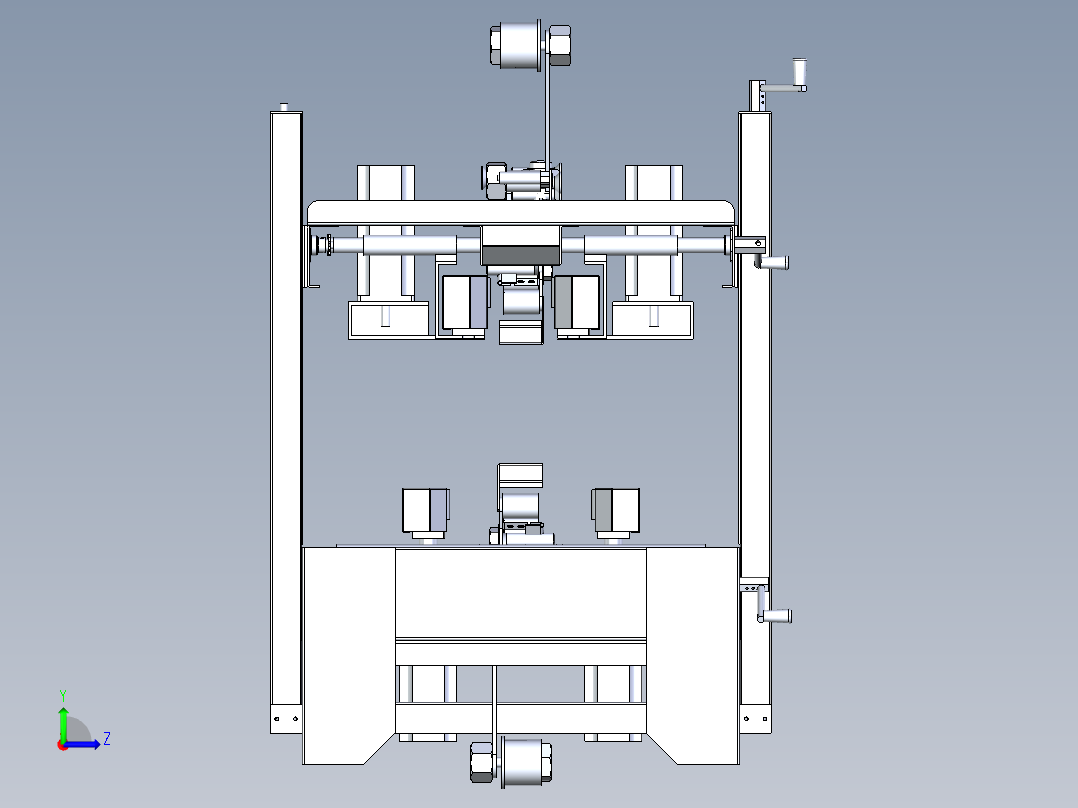 封箱机模型左视图