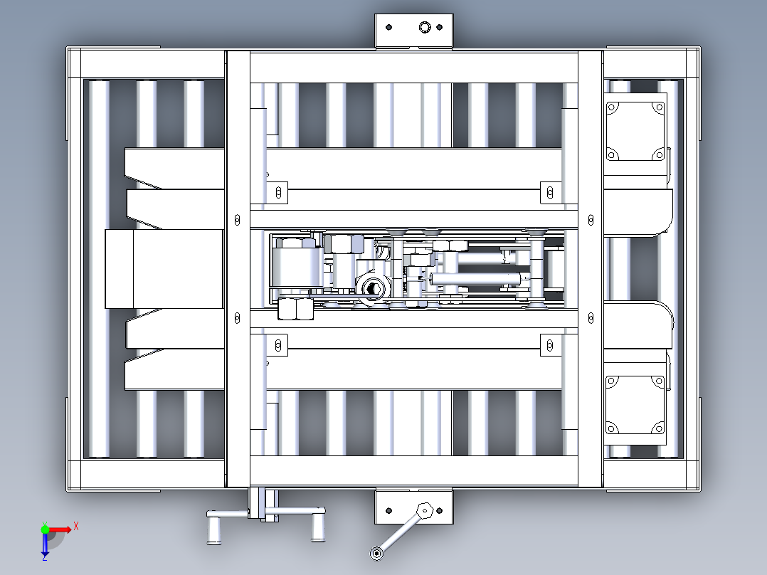封箱机模型俯视图