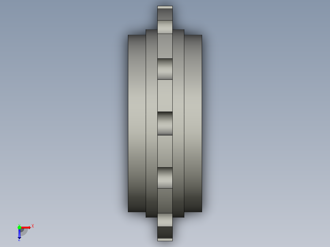 900-平格型配套链轮-9齿-内孔30键槽8俯视图