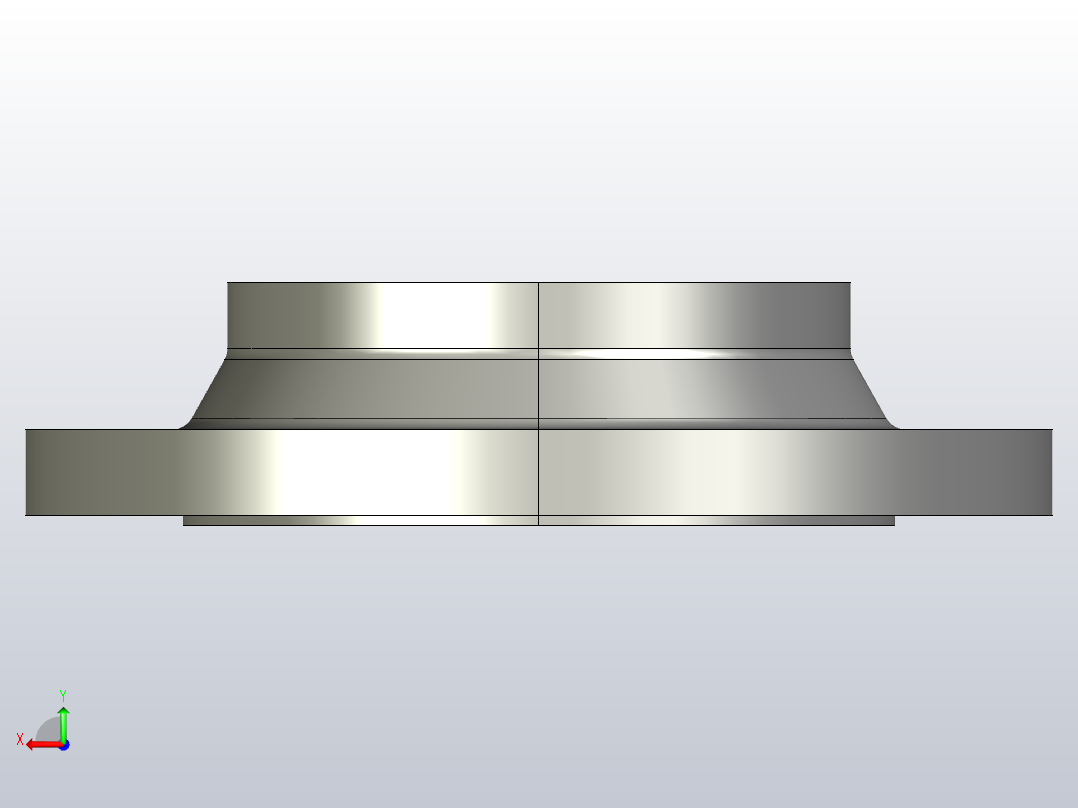 JB_T82.2-1994凹凸面对焊钢制管法兰250-40A-1后视图