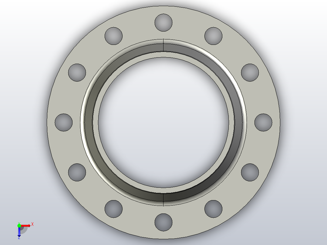 JB_T82.2-1994凹凸面对焊钢制管法兰250-40A-1俯视图