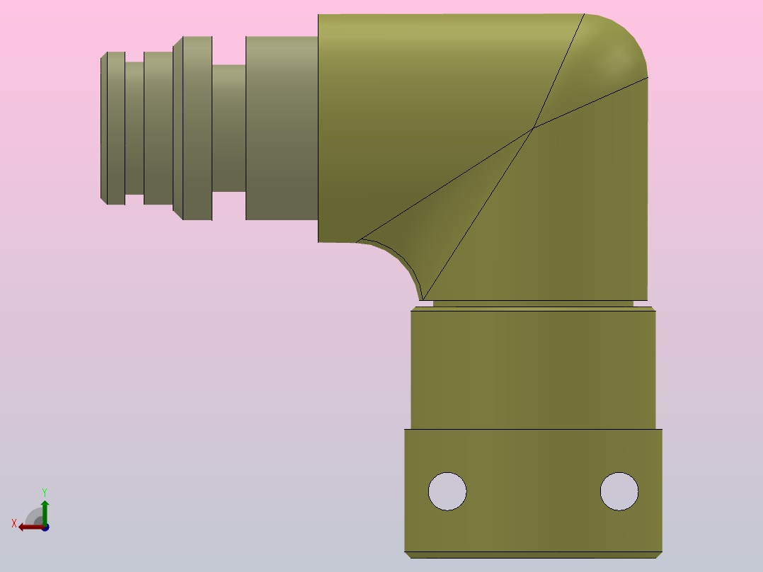 90度活弯头[DN-19]主视图