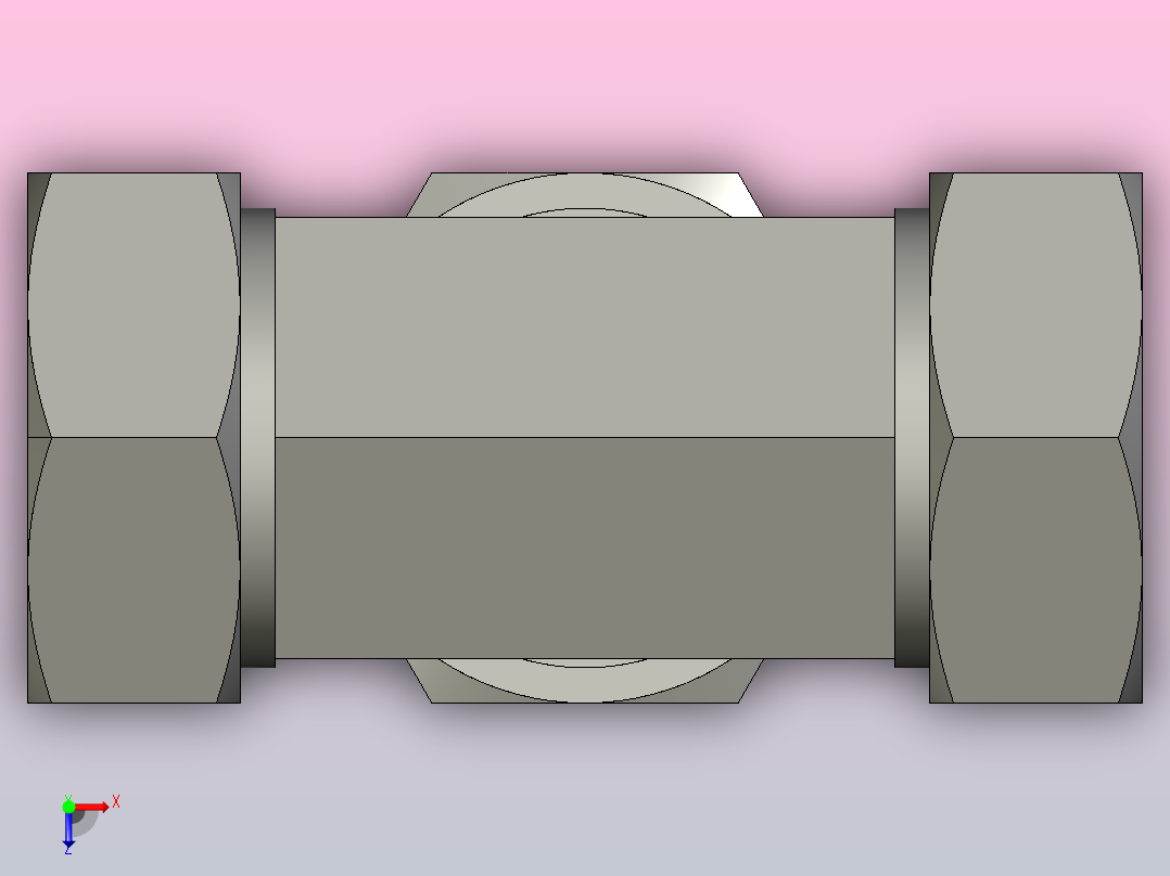 EO接头三通T42ZLCF.igs俯视图