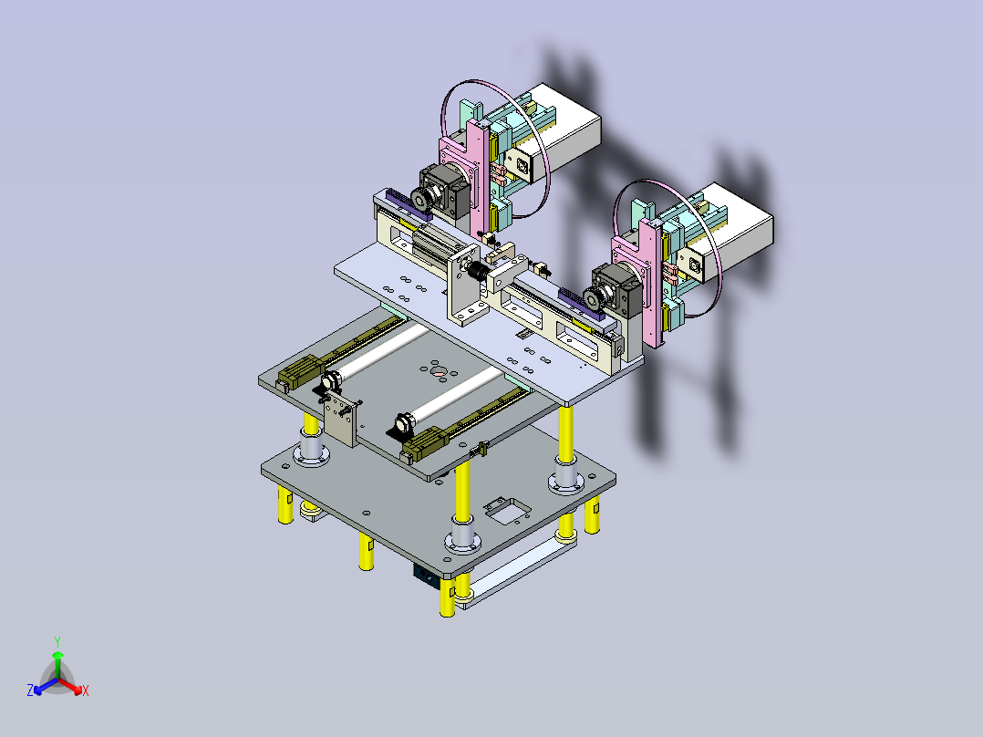 180°翻转机构主视图
