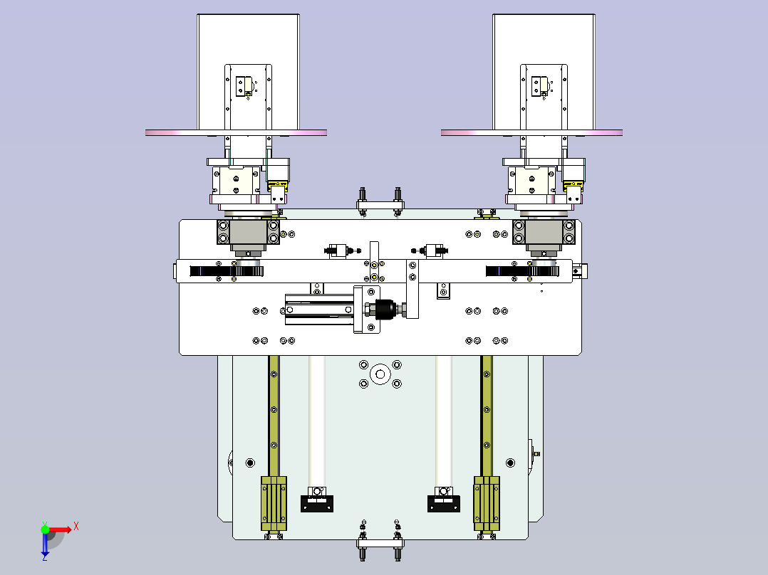 180°翻转机构俯视图