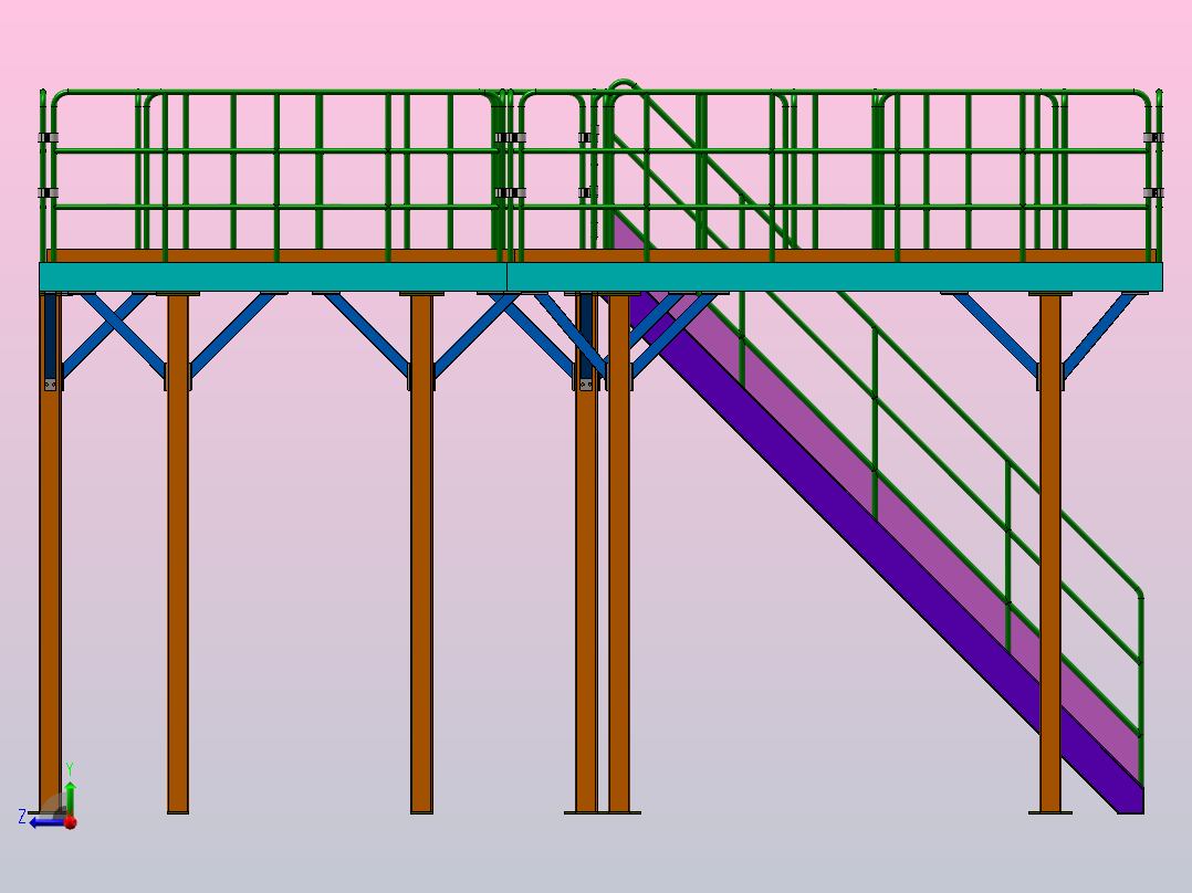 平台建模SW右视图