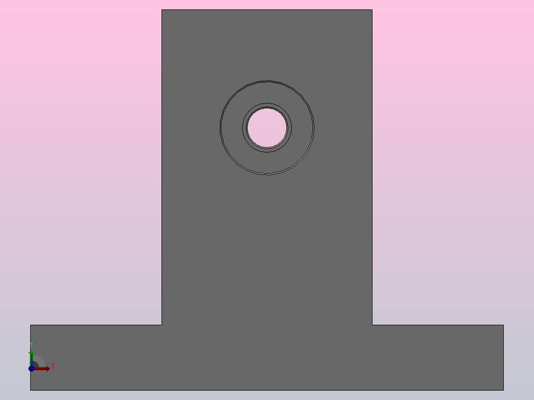 T型高度选择型轴承座组件_BTC-623-2Z-20-A前视图