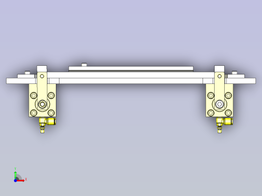 一款旋转夹紧的工件定位3D模型前视缩略图
