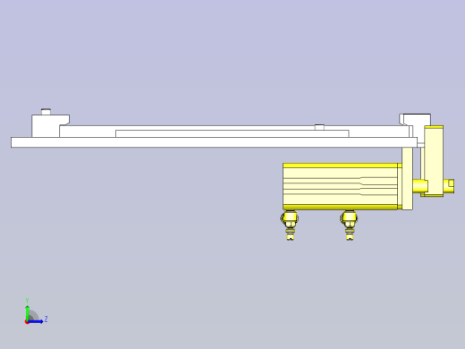 一款旋转夹紧的工件定位3D模型左视缩略图