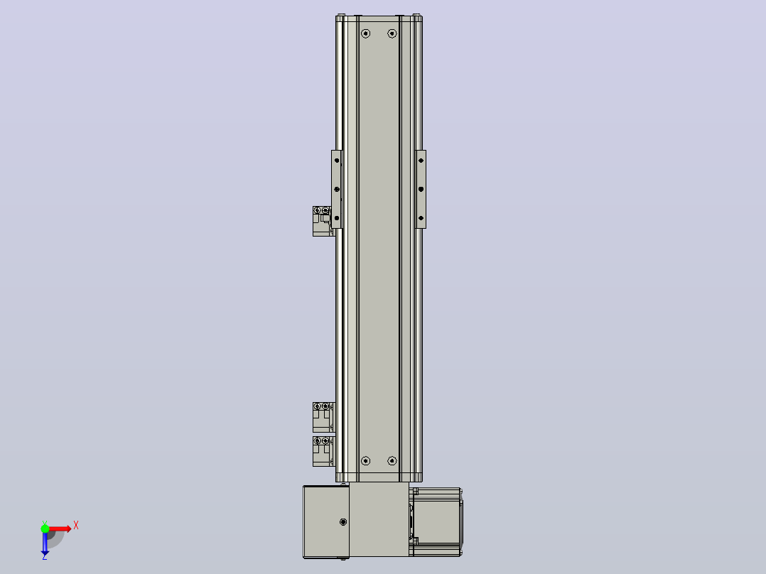 MT75BT半封闭皮带滑台[MT75BT.L80.200.LD.P40.C3]俯视图