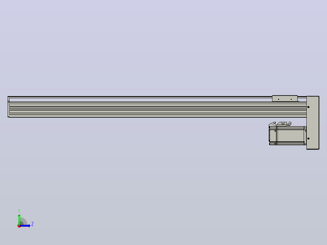 日规模组半封闭丝杆TPA-HNR-85S-1610C-L800-MP-C-P20-N3左视图