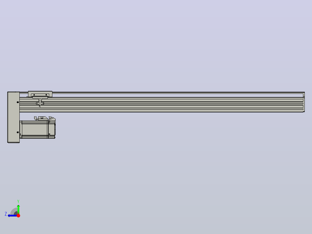 日规模组半封闭丝杆TPA-HNR-85S-1610C-L800-MP-C-P20-N3右视图