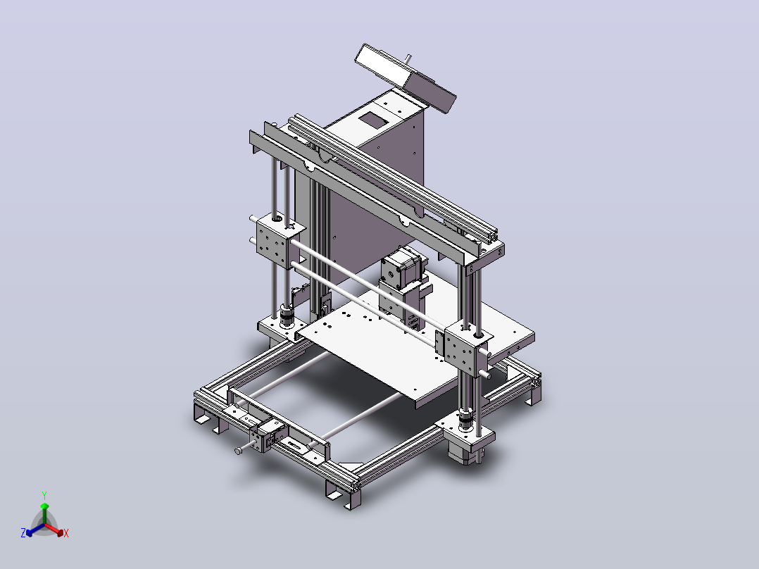 3d打印机3正等轴测图