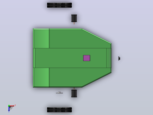 剪草机器人（SW+CAD）俯视缩略图