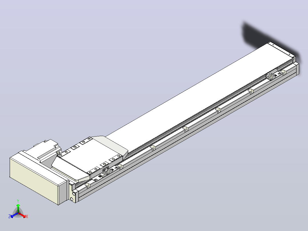 滚珠丝杠直线轴内置导轨TPA-GCR-150-2010C-L750-MR-M75-N3主视图