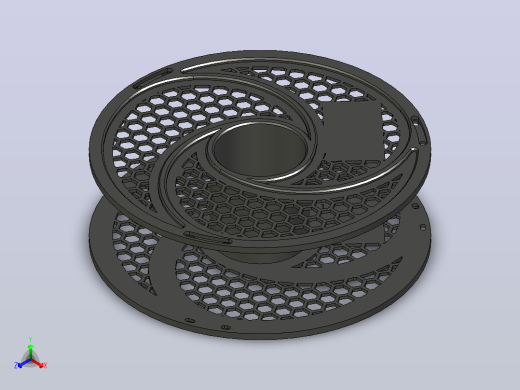 3D 打印线轴正等轴测缩略图