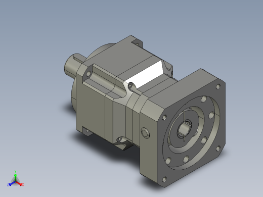 行星减速机ZJU02-115-2-15-P2-T正等轴测缩略图
