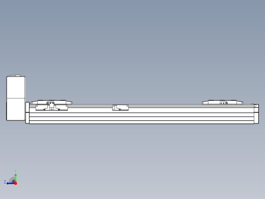 皮带直线轴双滑块型TPA-GCBS-80-P60-L200-RU-M20-N3右视缩略图