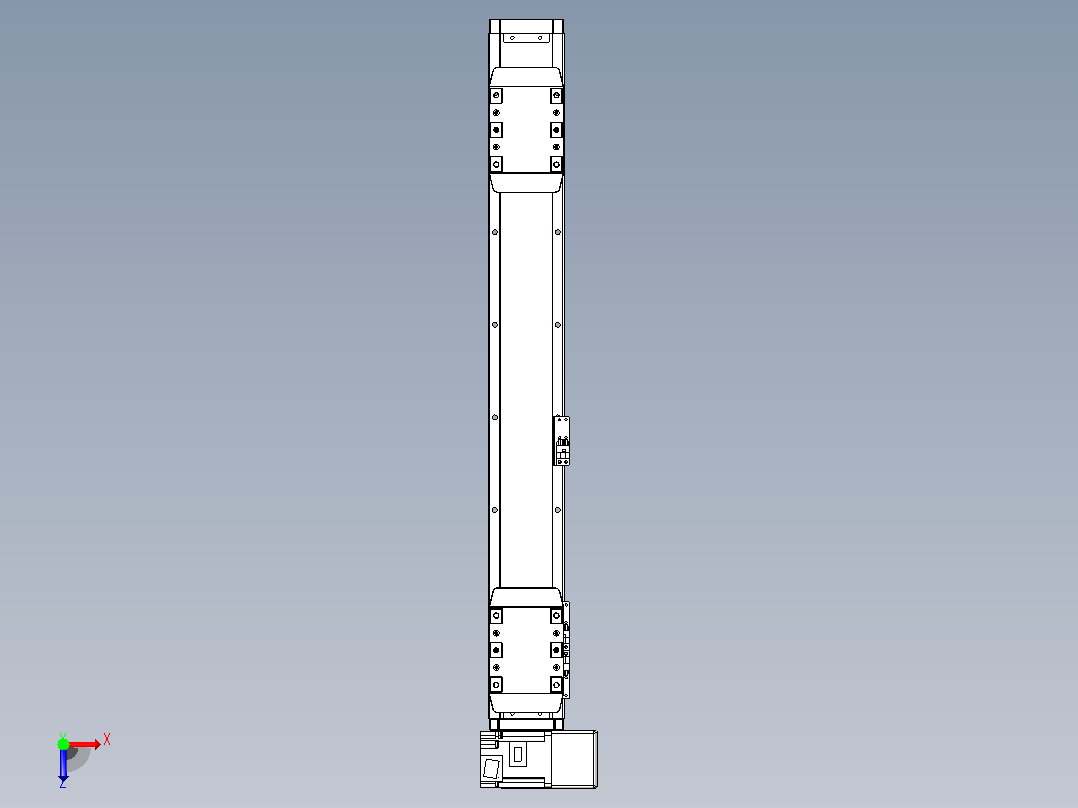 皮带直线轴双滑块型TPA-GCBS-80-P60-L200-RU-M20-N3俯视图