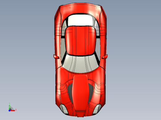 阿尔法罗密欧TZ3 跑车CATIA V5 r21模型前视缩略图