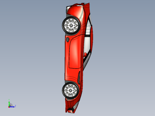 阿尔法罗密欧TZ3 跑车CATIA V5 r21模型左视缩略图