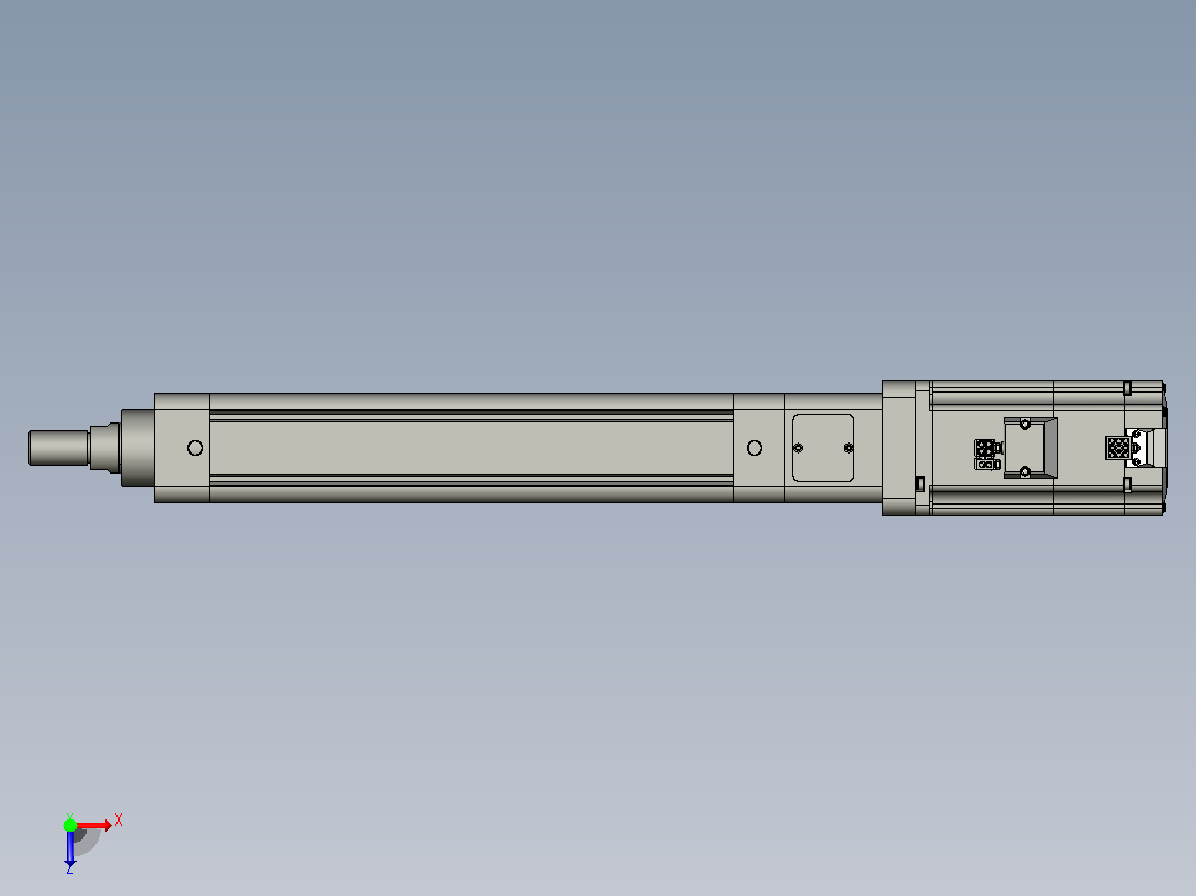 轻载电动缸TPA-ESR50-1610C-L200-M-W-P75-C3俯视图