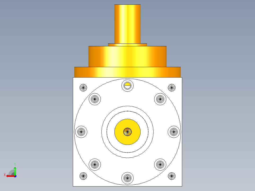 PW210-1 双轴输出单轴输入转向器后视图