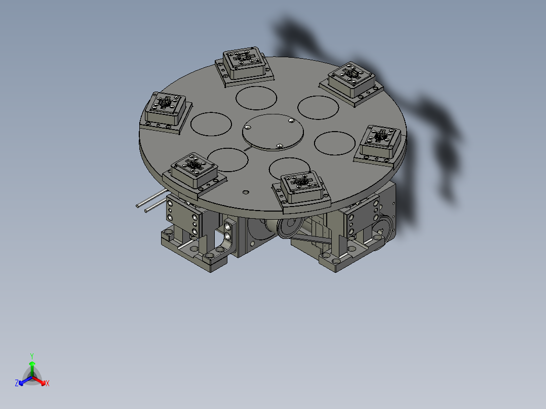 6工位转盘机构 step