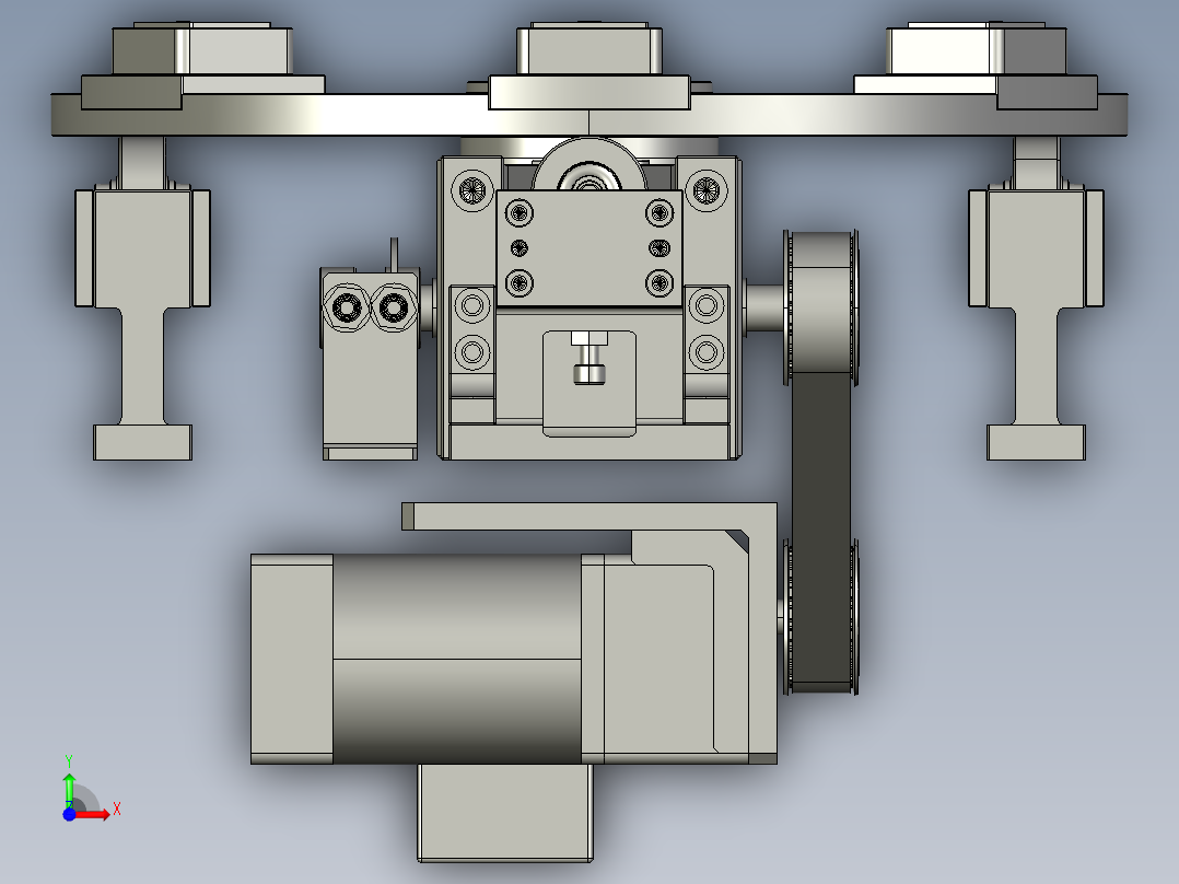 6工位转盘机构 step前视图