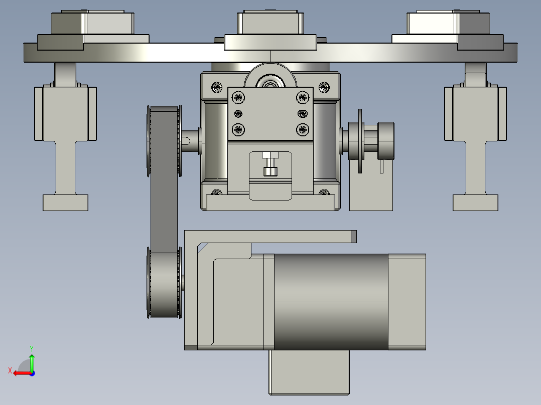 6工位转盘机构 step后视图