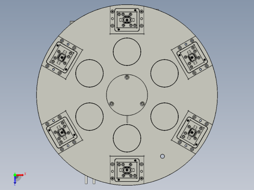 6工位转盘机构 step俯视缩略图