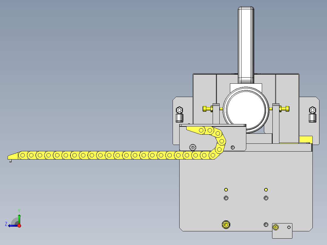 片材成型机右视图