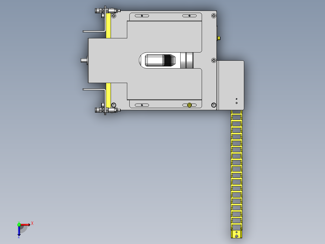 片材成型机俯视图