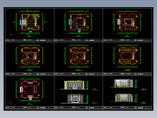 某学院图书馆建筑设计方案及施工图-