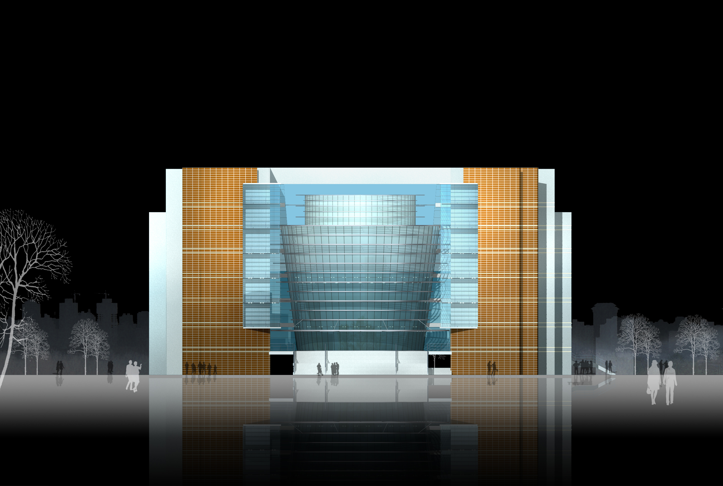 某学院图书馆建筑设计方案及施工图-