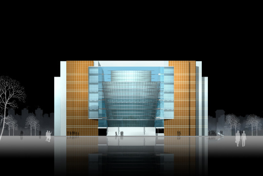 某学院图书馆建筑设计方案及施工图-缩略图